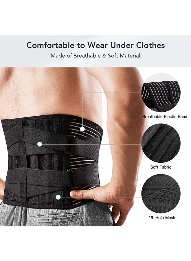 AGREON Back Brace, Lower Back Pain Relief with 7 Stays, Adjustable Back Support Belt for Work, Back Brace for Lower Back Pain Relief,Anti-skid Lumbar Support for Sciatica Scoliosis for Men and Women - Image 3